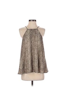 By Together Animal Print Taupe Halter Camisole